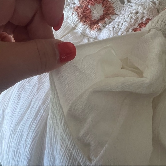 TORRID Maxi Crochet Detail Trapeze Dress GRANNY SQUARE CROCHET SIZE large 00X - Picture 9 of 13